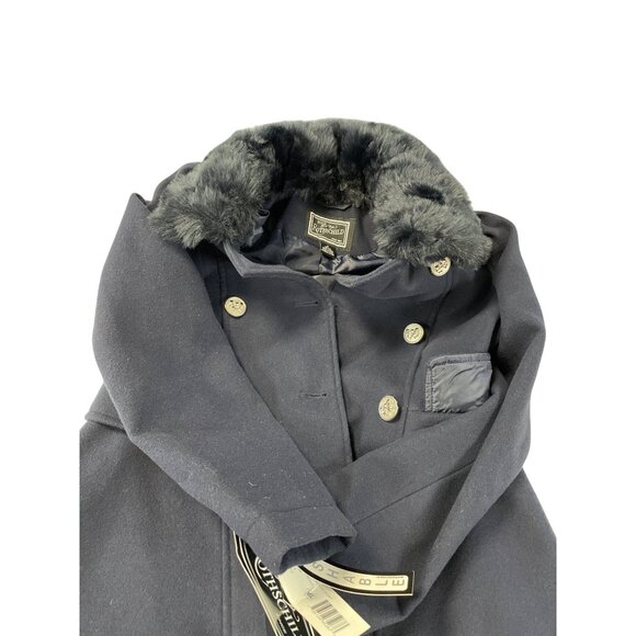 Rothschild Girls blue poly Blend Double Breasted Coat Size M SKU 9270 - Picture 16 of 16